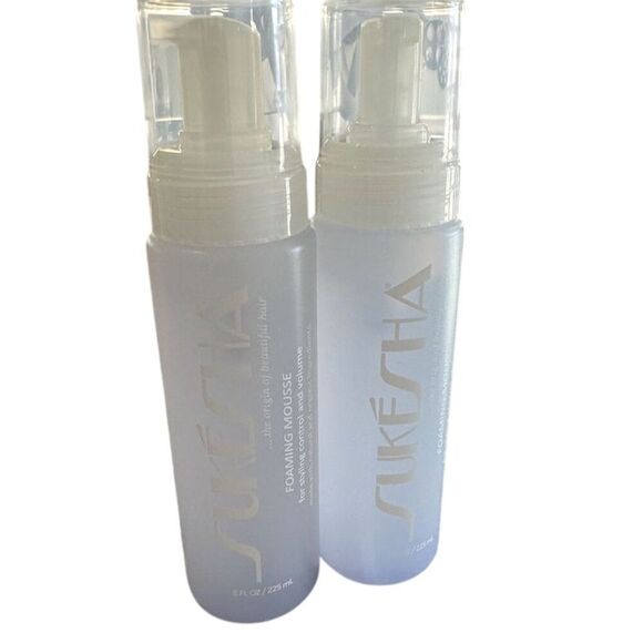 Sukesha Foaming Mousse Duo 8 oz Purple Hair Styling Control & Volume, 2 Bottles. - Picture 1 of 3